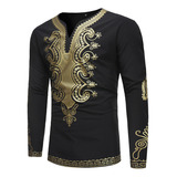 Alta Calidad Camiseta Masculina Com Estampa Moderna E