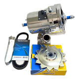 Alternador Fusca Kombi Cromado Kit Completo Extra Forte 75a