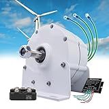 Alternador Trifásico Para Turbina Eólica 12000W Motor Elétrico Gerador De Ímã Permanente Sem Escova De Baixa Velocidade Com Controlador E Retificador De Gerador 48V