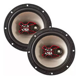 Alto Falante 6 Polegadas Bravox Triaxial B3x60x 50wrms Par Cor Preto prata