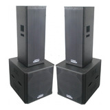 Alto falante Ativo Conjunto 4 Caixas 18 E 2x 12 6000w Top