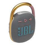 Alto falante Jbl Clip 4 Portátil Bluetooth Waterproof Cinza