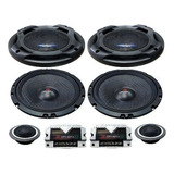Alto Falante Kit 2 Vias 6 5pol Ophera 90 Watts Rms 4ohms Cor Preto