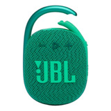 Alto falante Portátil Jbl Clip 4 Eco Com Bluetooth Verde Impermeável