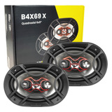 Alto Falantes 6x9 Pol Par Bravox Com Grade Proteção 140wrms