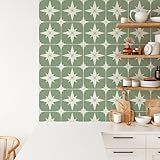 Alwayspon Adesivo De Azulejo- 50 Peças X 15 Cm-15-2 Cm Verde Sálvia Autoadesivo Adesivo Em Azulejos Adesivo De Transferência Para Banheiro Cozinha- Backsplash Para Fogão- Adesivo Adesivo De Vinil Para