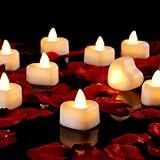 Amagic Kit De 1000 Pétalas De Rosa Artificiais Com 12 Luzes De Chá De Coração Conjunto De Pétalas De Rosa E Velas Para Casamento Aniversário Dia Dos Namorados Noite Romântica Especial Decoração