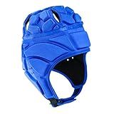 Amagogo Capacete De Rugby Boné Protetor Goleiro Rolo Chapéu Proteção Futebol Chapelaria Rugby Headguards Para Esportes Bandeira Jarro De Futebol Azul