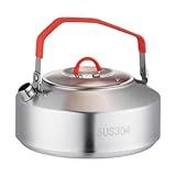 Amagogo Chaleira De Acampamento Chaleira De Acampamento Bule De Chá Para Acampamento Bule De Chá Para Mochila De Acampamento 900ml