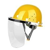 Amagogo Máscara Facial Com Proteção Facial- Capacete Ajustável Para Adultos- à Prova De Poeira- Leve- Oferece Boa Visibilidade- Viseira Transparente Para