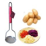 Amassador Batatas Legumes Feijão Aço Inox Cabo Reforçado