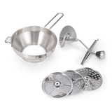 Amassador De Batata Espremedor Legumes Purê Inox Manual