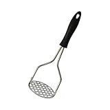 Amassador De Batatas Espremedor Manual Legumes Em Aço Inox Com Cabo Plastico Anti Calor