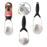 Amassador Espremedor De Batatas Legumes Em Aço Inox Dobrável