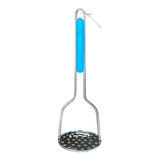 Amassador Espremedor Manual Batata Purê Feijão Inox C Cabo