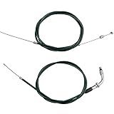 Amavoler Cabo De Acelerador A Gás De 119 Cm E Linha De Cabo De Embreagem De 149 9 Cm Peças De Reposição Para Bicicletas Motorizadas De 2 Tempos 49cc 50cc 60cc 80cc Mini Dirt Push Pit Bike Etc 