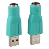 Amb Adaptador De Teclado Usb 2 0 Macho Para Ps 2 Fem Mouse