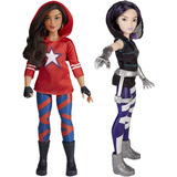 America Chavez E Quake 2 Bonecas Marvel Rising - Hasbro