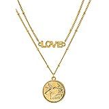 american treasures colar moedas beija pingente duplo moeda corrente estilo saturno dourado fecho lagosta certificado