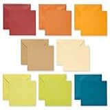 American Greetings Cartões Em Branco De Painel único Com Envelopes Cores De Tom De Terra 100 Unidades