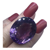 Ametista 56 690 Cts Oval Natural 27x22 Mm Pedra Preciosa A