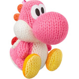 Amiibo Pink Yarn Yoshi Wolly World Smash Bros 3ds Switch