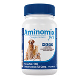 Aminomix Pet 120 Comprimidos Vetnil Suplemento Pet