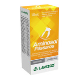 Aminosol Passaros 10ml   Suplemento Aminoácidos Lavizoo