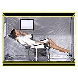 Amocane Kit De Barraca Portátil Para Sauna A Vapor Sauna Pessoal De Tamanho Completo Para Spa Doméstico Com Espreguiçadeira Dobrável Relaxamento Leve De Corpo Inteiro Em Sauna Interna 160 Cm X 90 Cm X 120 Cm Sem Vaporizador