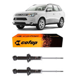 Amortecedor Traseiro Outlander 2009 Par Com Prato Gb48166