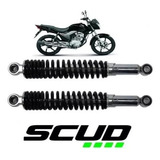 Amortecedor Traseiro Scud Titan 150 2004 2013 Cromado