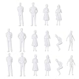 Amosfun 50 Unidades Figuras De Pessoas Minúsculas Estátua Paisagem Em Miniatura Mini Estatuetas Modelos Figuras De Pessoas Brancas Mesa De Areia Sala De Brinquedos Escritório Branco