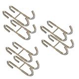 Amosfun 6 Peças Gancho B07q2gtwbm Cabide De Porta Traseira B084zm7j1q Cabide De Metal Cabide Multiuso Cabideiro Metálico Cabides Multiuso Cabides De Toalha Barra Aço Inoxidável Sem Socos