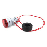 Amperímetro Digital Sinalizador 100a 22mm Vermelho Com Tc