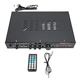 Amplificador Bluetooth Sem Fio De 5 Canais Amplificador Estéreo Digital Bluetooth Com Controle Remoto Amplificador Bluetooth De Alta Potência Para Karaokê CD DVD Player De Carregamento Frontal UE 