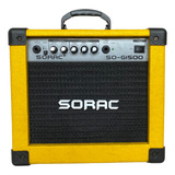 Amplificador Cubo Sorac Para Guitarra E Violão So g1500 15w Amarelo 110v 220v