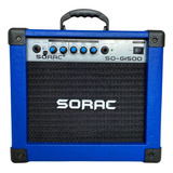 Amplificador Cubo Sorac Para Guitarra E Violão So g1500 15w Azul 110v 220v