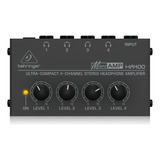 Amplificador De Fone De Ouvido Behringer Ha400 4 Canais