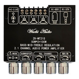 Amplificador De Potência Digital Zk mt21s 2x50w 100w De 2 1