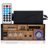 Amplificador De Som Briwax Bp 6152 Bluetooth Radio Usb 200w