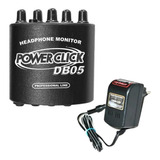 Amplificador Fone Ouvido Power Click Db05 Com Fonte Original