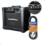 Amplificador Guitarra Custo Beneficio Portatil 15w Cabo Cor Preto 110v 220v