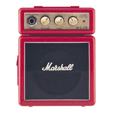 Amplificador Marshall Micro Amp Ms 2 Transistor Para Guitarra De 1w Cor Vermelho