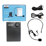 Amplificador Microfone Bluetooth Professor Vendedor Palestra Cor Preto Potência De Saída Rms 5 W