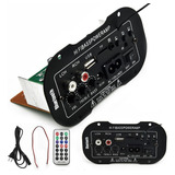 Amplificador Mp3 Controle Remoto 3 Modos Hifi Audio Bass Car