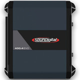 Amplificador Para Carros Picapes E Suvs Soundigital Evo 4 0 400 4 Evo 4 0 Clase D Com 4 Canais E 400w