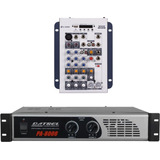 Amplificador Potência 800w Datrel   Mesa Sense 402 Ll Audio