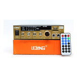 Amplificador Receive Le705 Som Ambiente Karaokê Estereo Blue