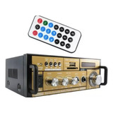 Amplificador Receiver Som Bluetooth 200w Radio Usb Karaokê