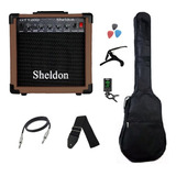 Amplificador Sheldon Gt1200 Guitarra 15w Marrom